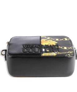 Rock Cut Umhängetasche Lederimitat schwarz