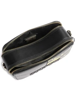 Rock Cut Umhängetasche Lederimitat schwarz