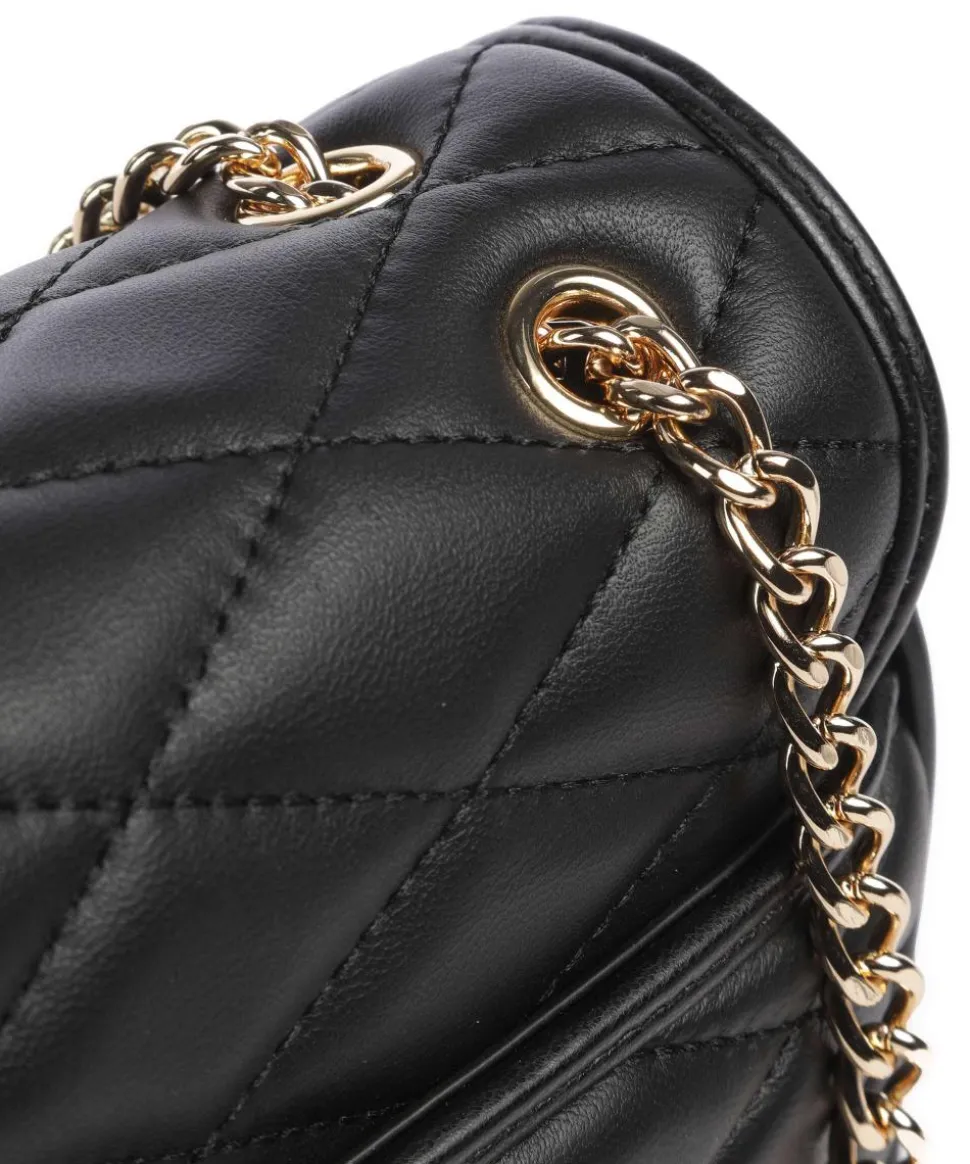 Romantic Schultertasche Lederimitat schwarz