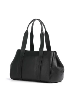 Romee Large Shopper genarbtes Rindsleder schwarz