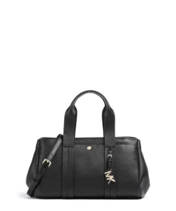 Romee Small Handtasche genarbtes Rindsleder schwarz