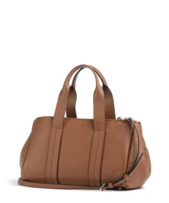 Romee Small Handtasche genarbtes Rindsleder braun