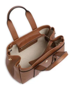 Romee XS Handtasche genarbtes Rindsleder braun