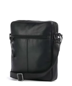 Romeo Umhängetasche fein genarbtes Rindsleder schwarz