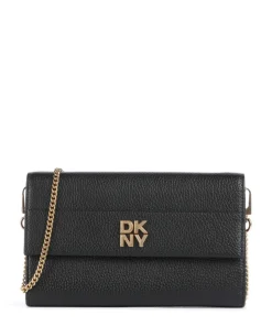 Rosa Geldbörse genarbtes Rindsleder schwarz