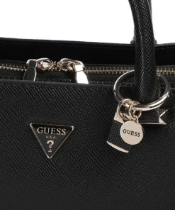 Rosalba Handtasche Lederimitat schwarz