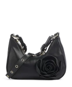 Rose Cozy Palma Umhängetasche fein genarbtes Leder schwarz