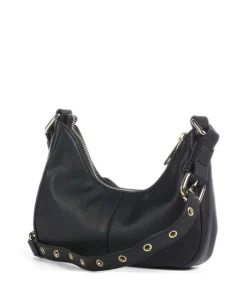 Rose Cozy Palma Umhängetasche fein genarbtes Leder schwarz