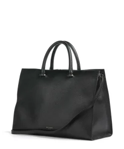 Rousaly Handtasche 15″ genarbtes Rindsleder schwarz