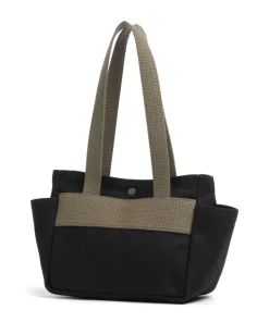 Rugged Twill Schultertasche Canvas schwarz