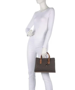 Ruthie Handtasche Canvas dunkelbraun