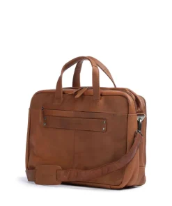 Ryan Aktentasche 17″ Pull-Up Rindsleder cognac