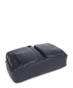 S134 Aktentasche 16″ genarbtes Rindsleder dunkelblau