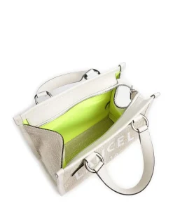 S Handtasche Textil elfenbein