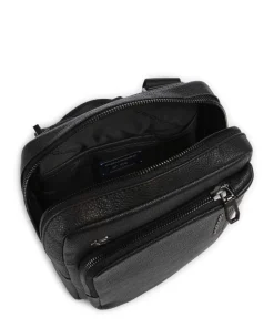 S134 Umhängetasche genarbtes Rindsleder schwarz