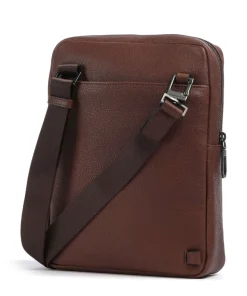 S134 Umhängetasche genarbtes Rindsleder braun