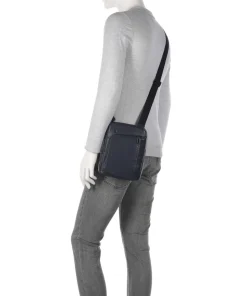 S134 Umhängetasche genarbtes Rindsleder navy