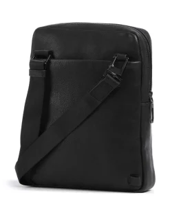 S134 Umhängetasche genarbtes Rindsleder schwarz