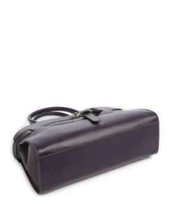 Sabine Handtasche fein genarbtes Rindsleder pflaume