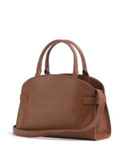 Sabine Handtasche fein genarbtes Rindsleder braun