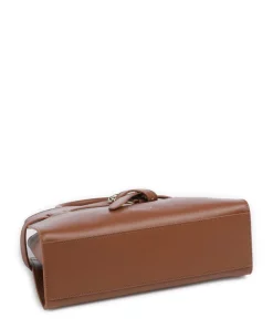 Sabine Handtasche fein genarbtes Rindsleder braun