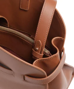 Sabine Handtasche fein genarbtes Rindsleder braun