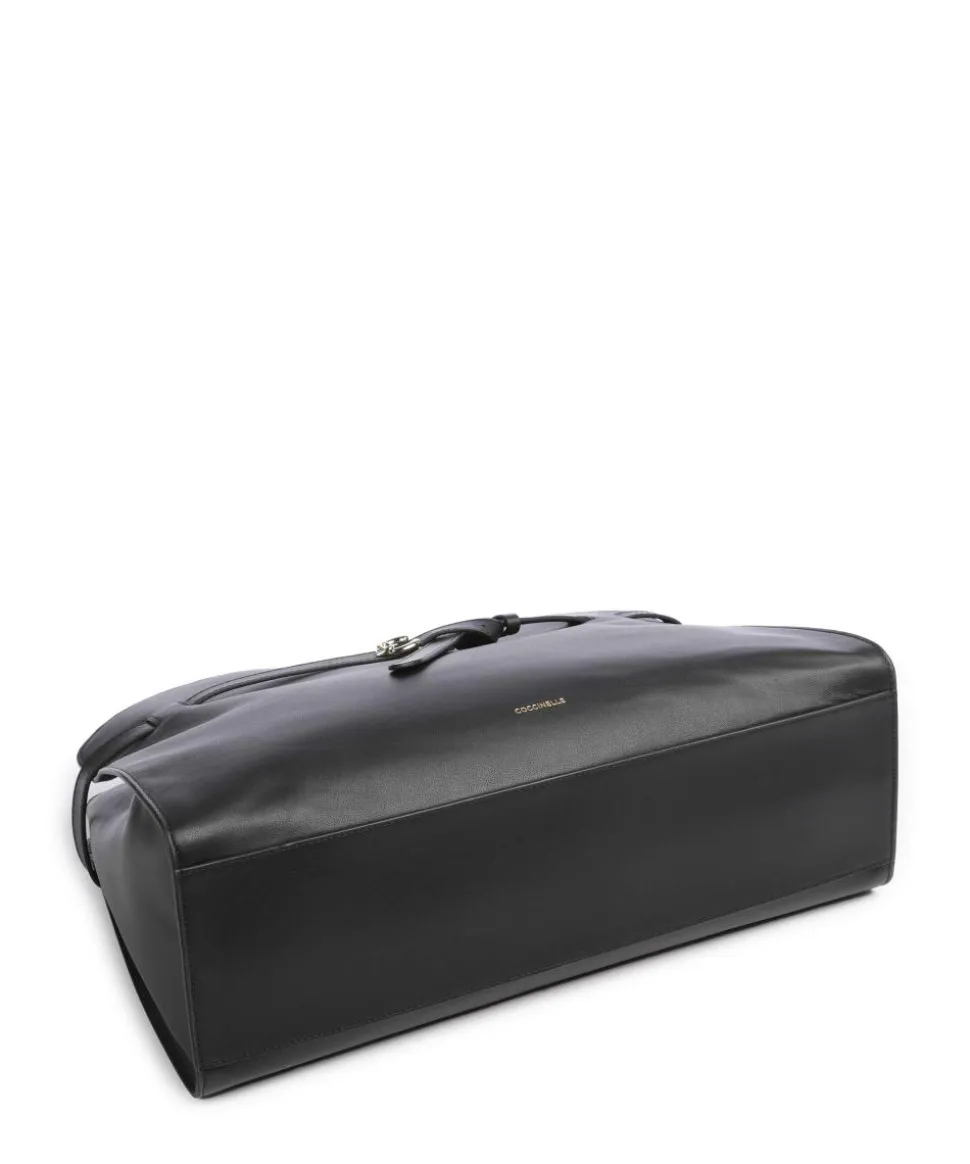 Sabine Handtasche fein genarbtes Rindsleder schwarz