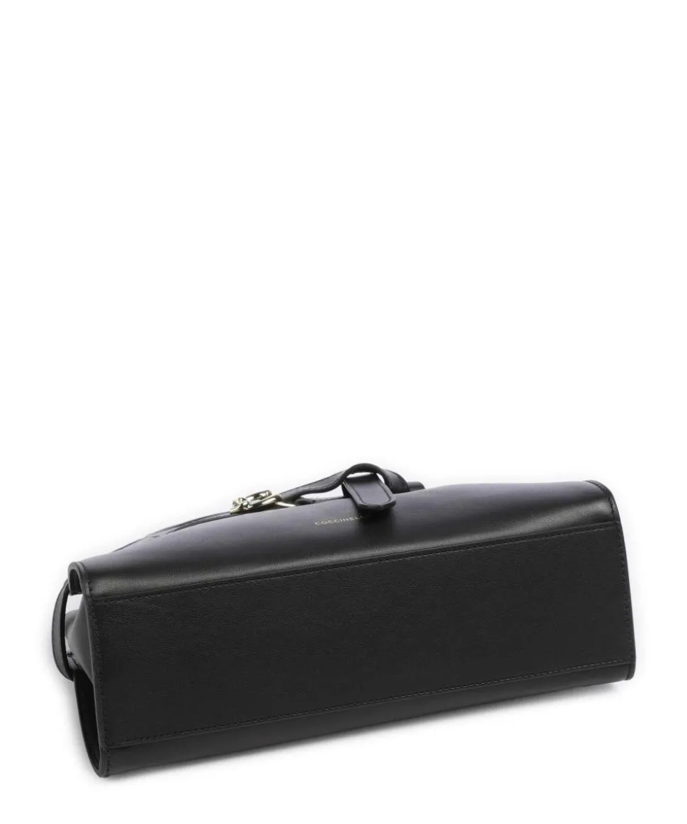 Sabine Handtasche fein genarbtes Rindsleder schwarz