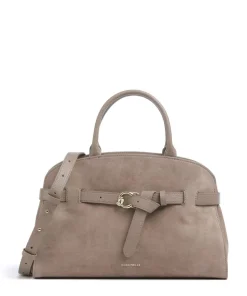 Sabine Suede Handtasche aufgerautes Leder taupe