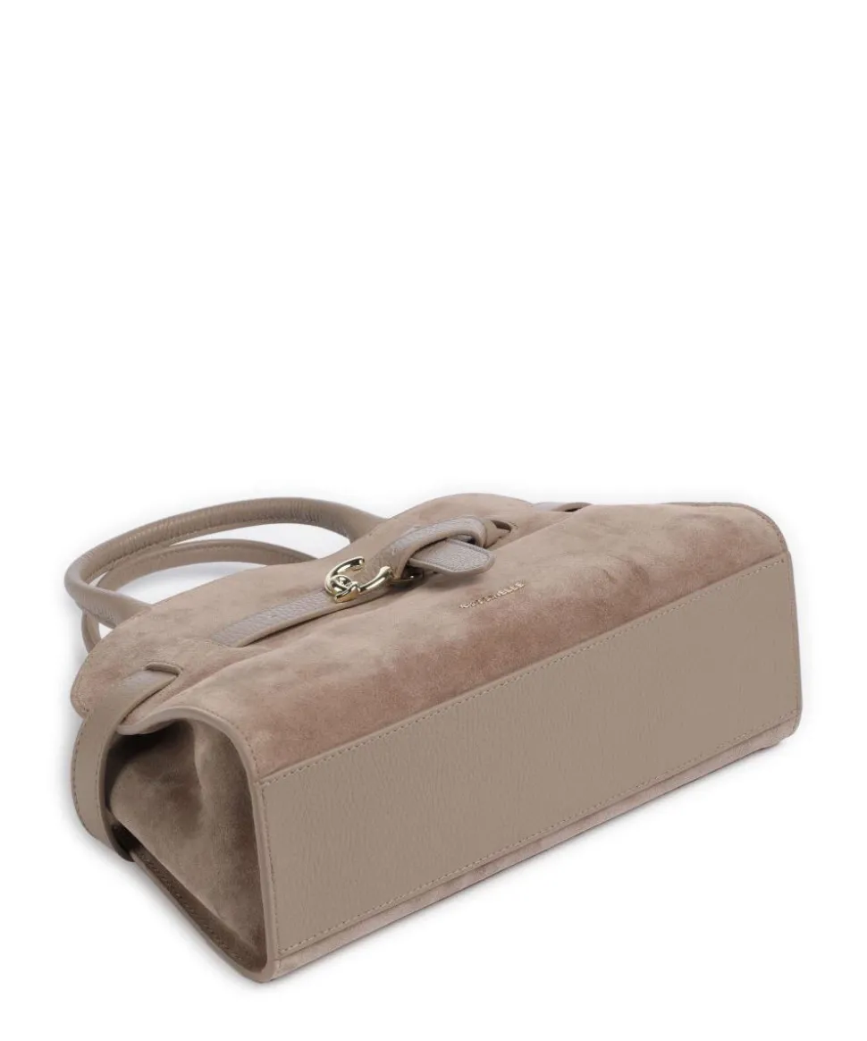 Sabine Suede Handtasche aufgerautes Rindsleder taupe