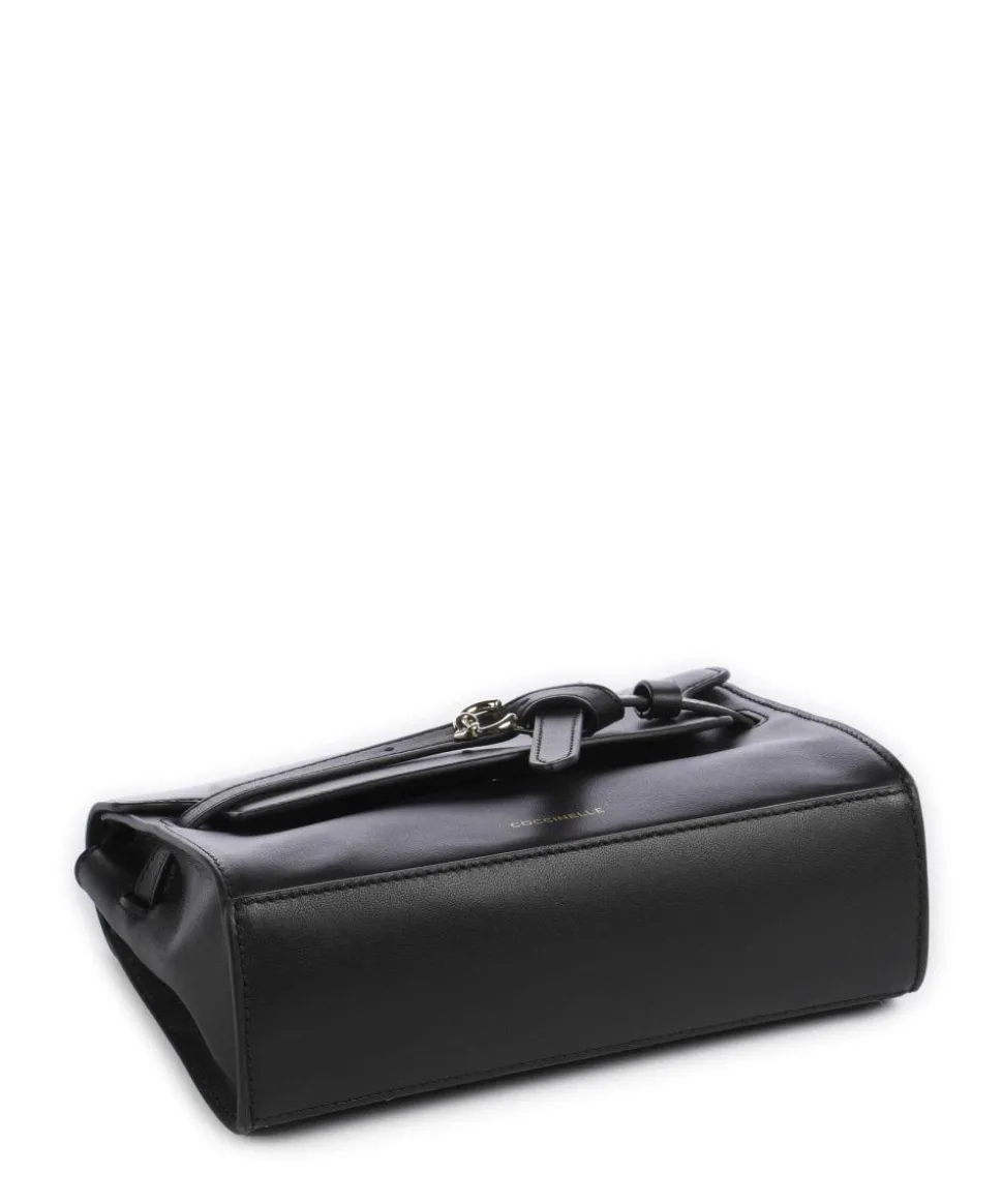 Sabine Umhängetasche fein genarbtes Rindsleder schwarz