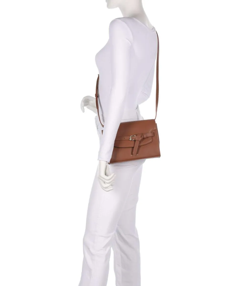 Sabine Umhängetasche fein genarbtes Rindsleder braun