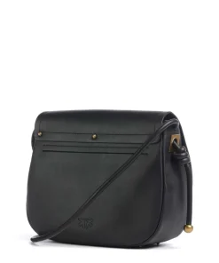 Saddle Classic Umhängetasche fein genarbtes Kalbsleder schwarz