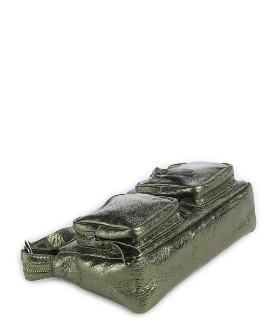 Salvatorgasse 4 Schultertasche genarbtes Rindsleder dunkelgrün