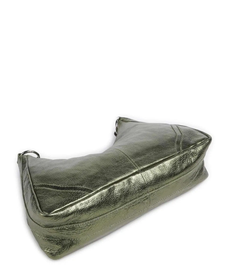 Salvatorgasse 3 Schultertasche genarbtes Rindsleder dunkelgrün