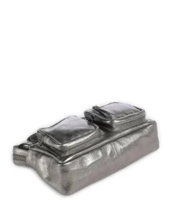 Salvatorgasse 4 Schultertasche genarbtes Rindsleder silber