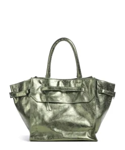 Salvatorgasse 10 Shopper genarbtes Rindsleder dunkelgrün