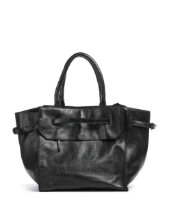 Salvatorgasse 10 Shopper genarbtes Rindsleder schwarz