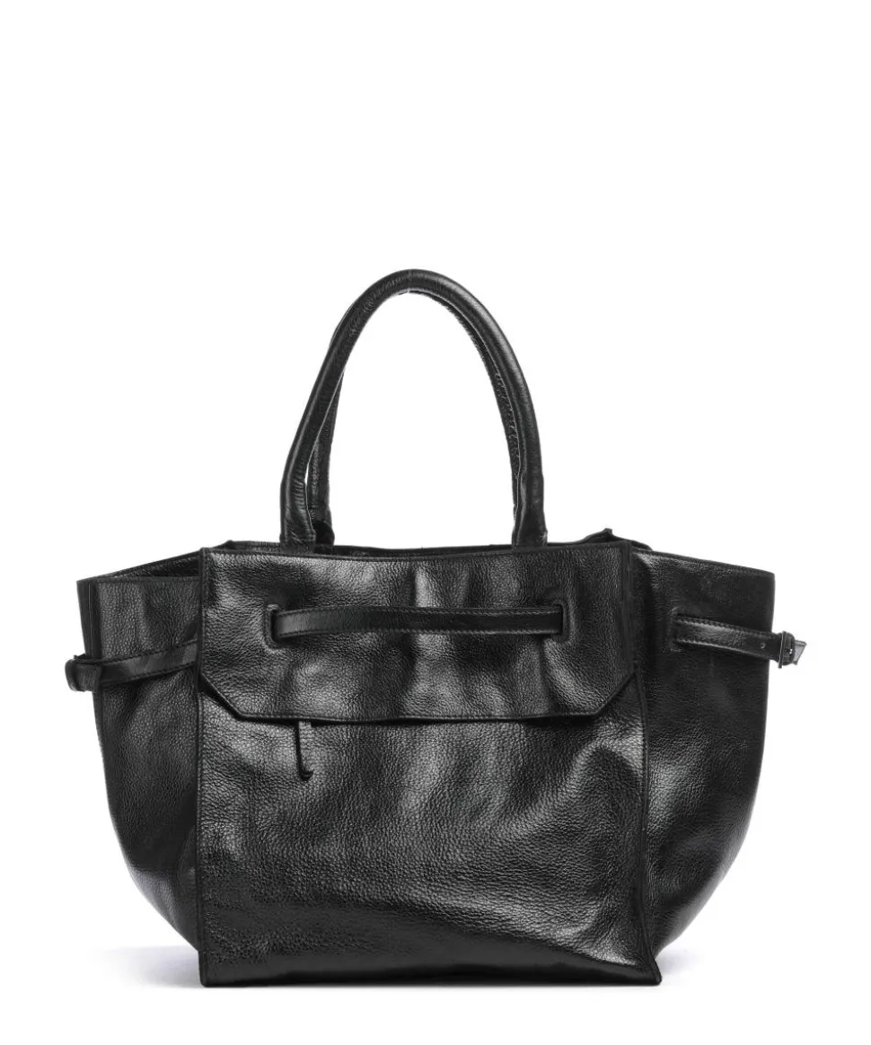 Salvatorgasse 10 Shopper genarbtes Rindsleder schwarz