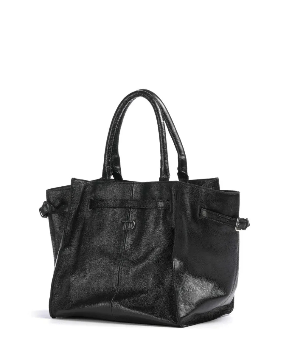 Salvatorgasse 10 Shopper genarbtes Rindsleder schwarz