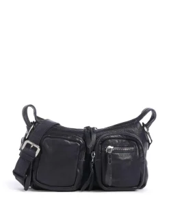 Salvatorianerplatz 4 Schultertasche genarbtes Rindsleder navy