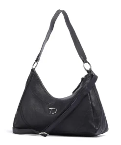 Salvatorianerplatz 3 Schultertasche genarbtes Rindsleder navy