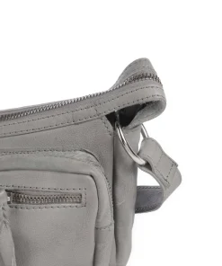 Salvatorianerplatz 4 Schultertasche genarbtes Rindsleder grau