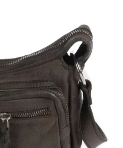 Salvatorianerplatz 4 Schultertasche genarbtes Rindsleder dunkelgrün