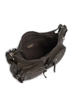 Salvatorianerplatz 4 Schultertasche genarbtes Rindsleder dunkelgrün