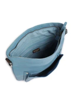 Salvatorianerplatz 2 Umhängetasche genarbtes Rindsleder blau