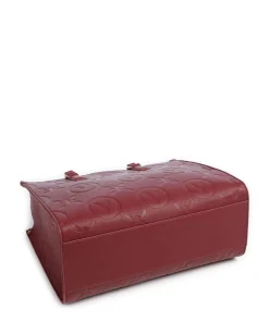 Samba Re Handtasche Lederimitat dunkelrot