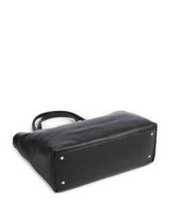 Samiana L Beuteltasche Lederimitat schwarz