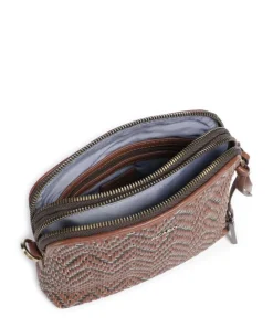 Samos Umhängetasche fein genarbtes Rindsleder braun