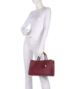 Scarlett Medium Handtasche genarbtes Rindsleder wein